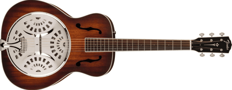 10 - Violão Ressonador Fender PR-180E Aged Cognac Burst