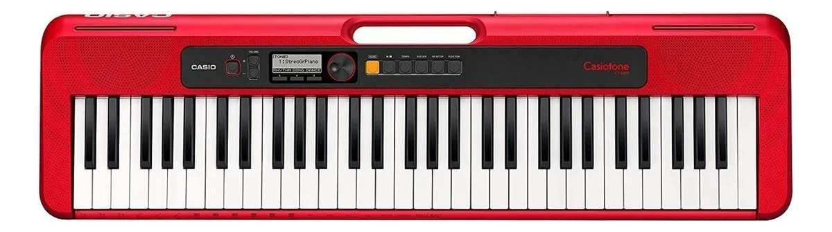 Teclado Casio Casiotone CT-S200 Vermelho – 61 Teclas e MIDI